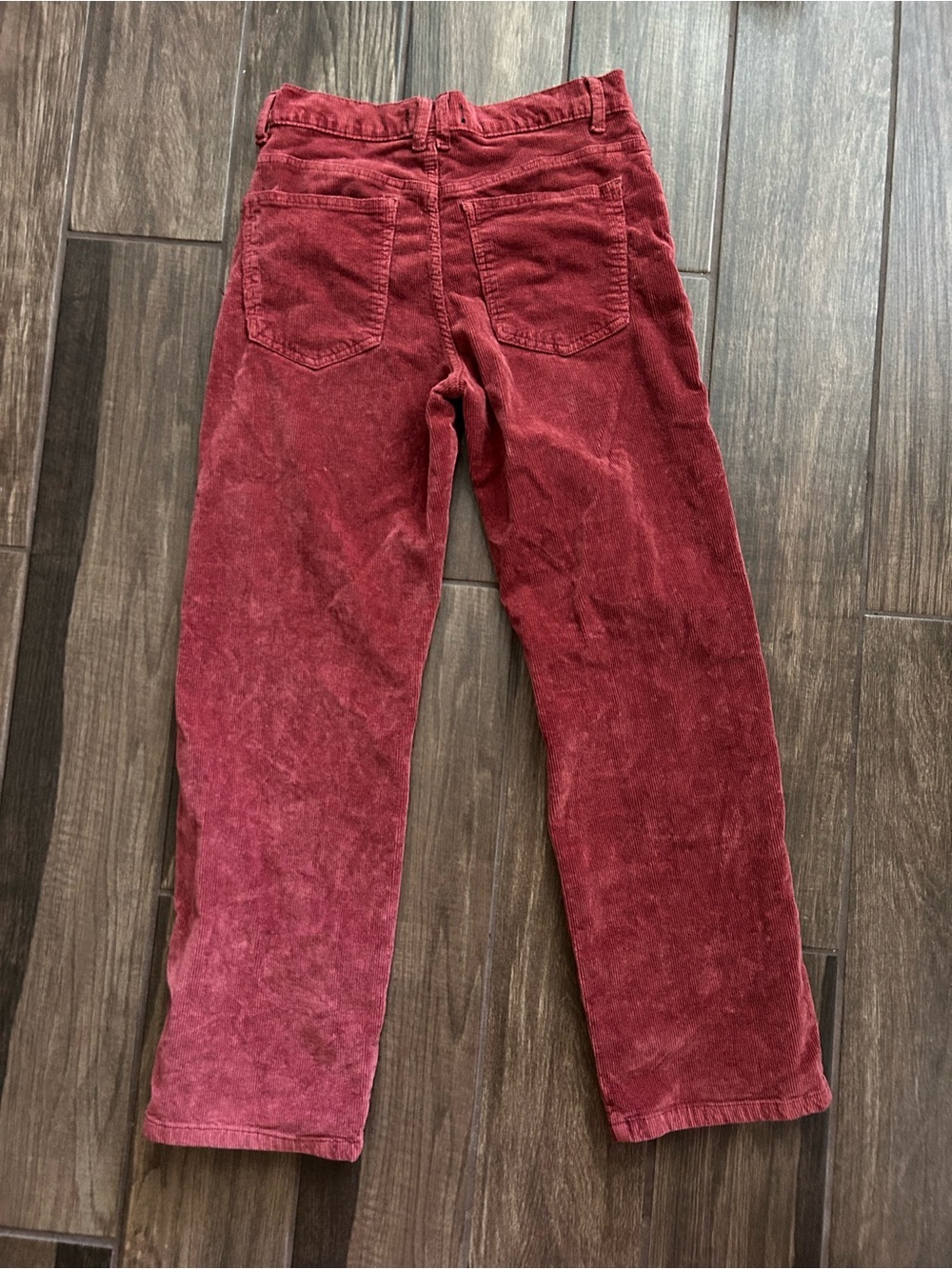 Free People We The Free Risk Taker Corduroy Straight Leg Pants in Red Sz 27 - Picture 6 of 9
